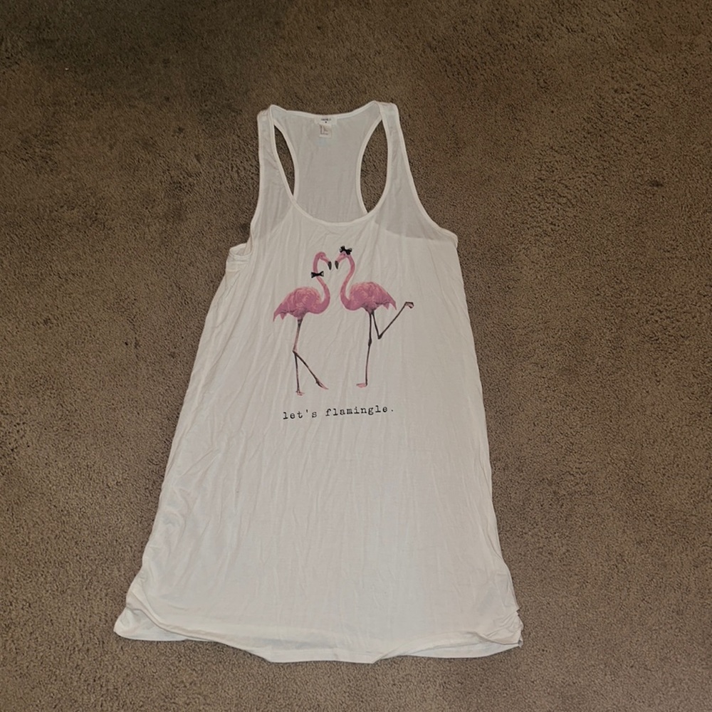 Forever21 let’s flamingle tank top